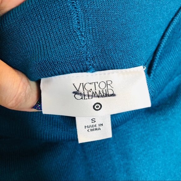 Victor Glemaud x Target High Rise Flare Sweater Pants Small Teal Pull On NEW SM - Picture 4 of 9